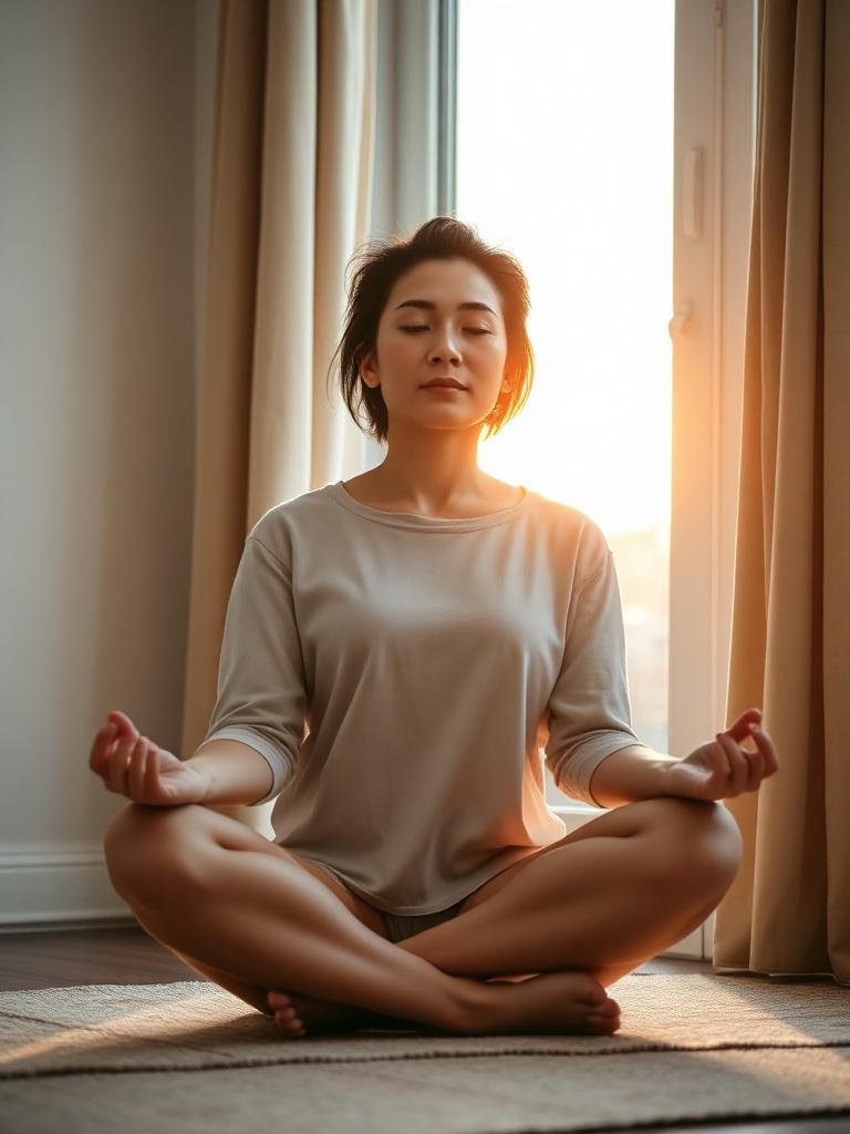 Woman in quiet reflection during the Finally Yours 5 Day Challenge